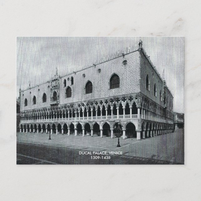 Postal Palacio de los perros, PALACIO DUCAL, VENECIA1309- (Anverso)