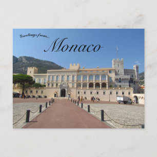 Postal Palacio de los Príncipes de Mónaco