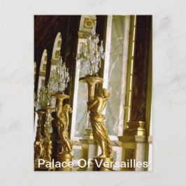 Postal Palacio de los Versalles Salón de Espejos Estatua 