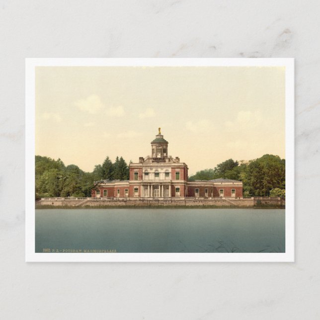 Postal Palacio de Mármol, Potsdam, Berlín, Alemania (Anverso)