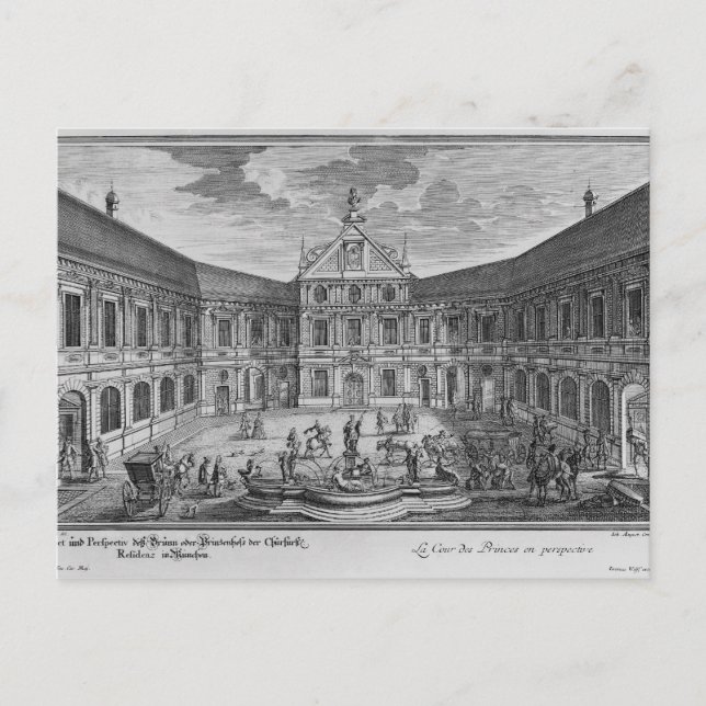 Postal Palacio de Munich, Alemania (Anverso)