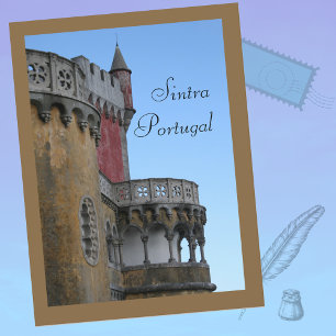 Postal Palacio de Pena en Sintra Portugal