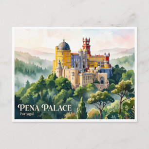 Postal Palacio de Pena Sintra Portugal