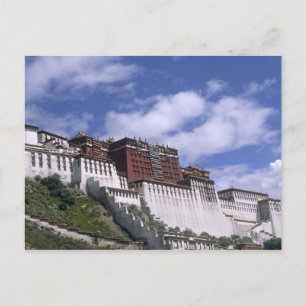 Postal Palacio de Potala en la montaña el hogar del Dalai
