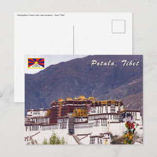 Postal palacio de Potala en Lhasa - Tíbet