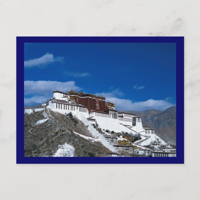 Postal Palacio de Potala Tibet (Anverso)