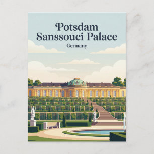 Postal Palacio de Sanssouci, Parque Sanssouci Alemania