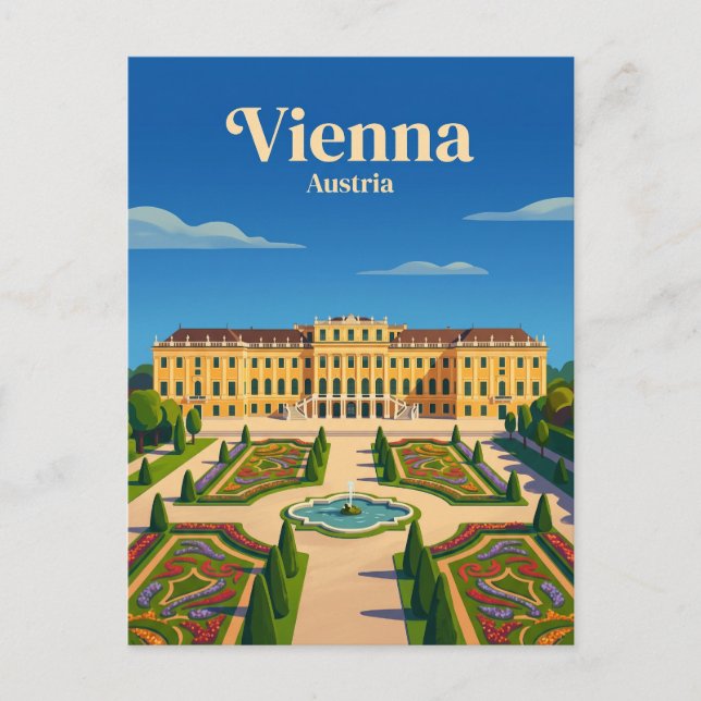 Postal Palacio de Schönbrunn Austria (Anverso)