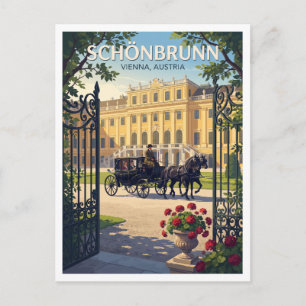 Postal Palacio de Schönbrunn Viena Austria Regalo de viaj