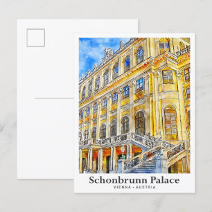Postal Palacio de Schonbrunn Viena Austria Turística