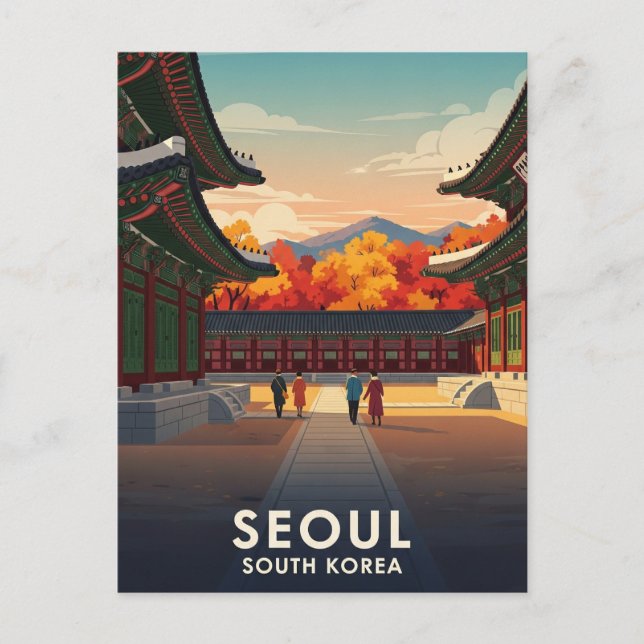 Postal Palacio de Seúl, Corea del Sur (Anverso)