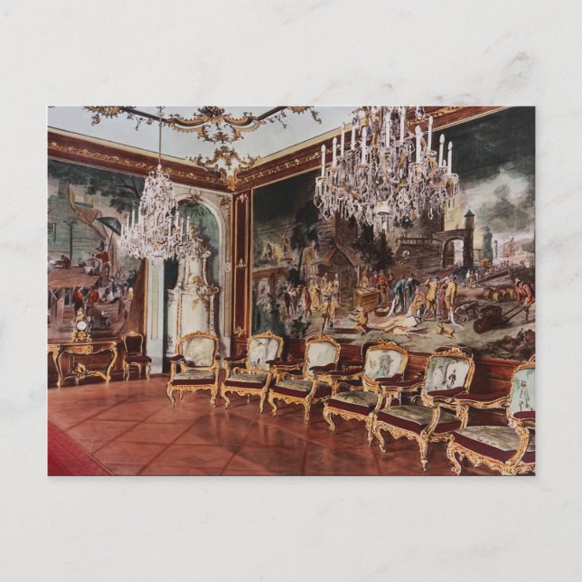 Postal Palacio de Shounbroune, interior, Viena, Austria (Anverso)