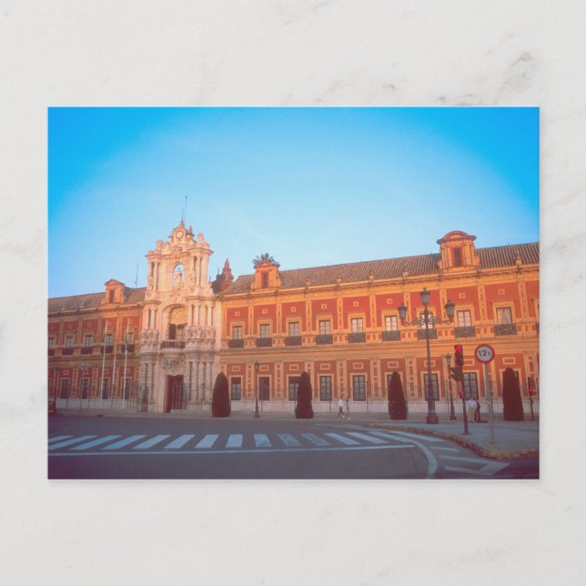 Postal Palacio de Telmo en Sevilla, España sede de (Anverso)