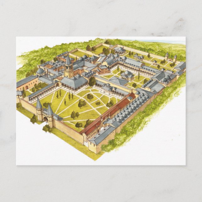 Postal Palacio de Topkapi. Istambul Turquey. Vista aérea