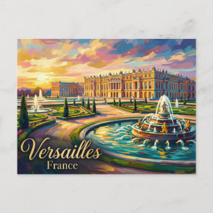 Postal Palacio de Versalles Francia