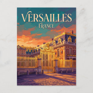 Postal Palacio de Versalles Francia