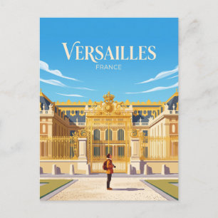 Postal Palacio de Versalles Francia