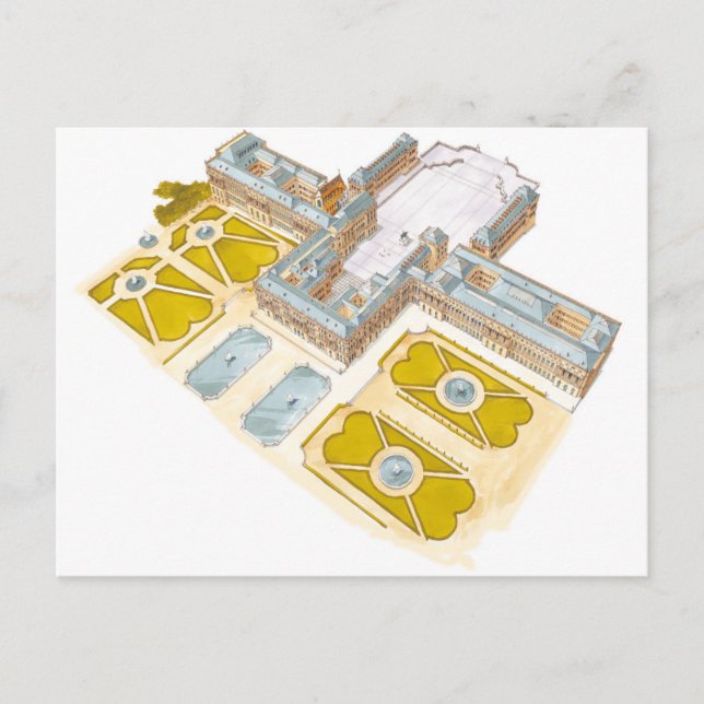 Postal Palacio de Versalles. Francia (Anverso)