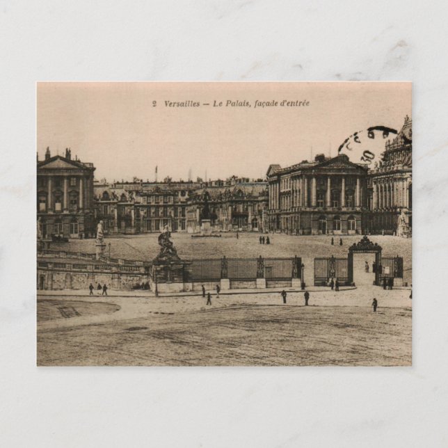 Postal Palacio de Versalles Gran Trianon Francia 1920 (Anverso)