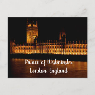 Postal Palacio de Westminster por la Noche – Londres 