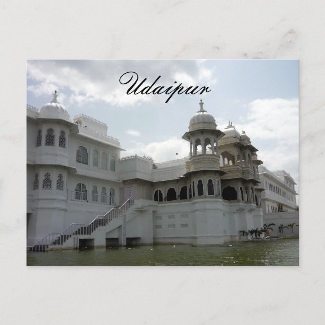 Postal palacio del lago udaipur (Anverso)