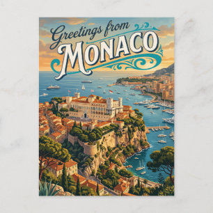 Postal Palacio del Príncipe de Mónaco Mónaco