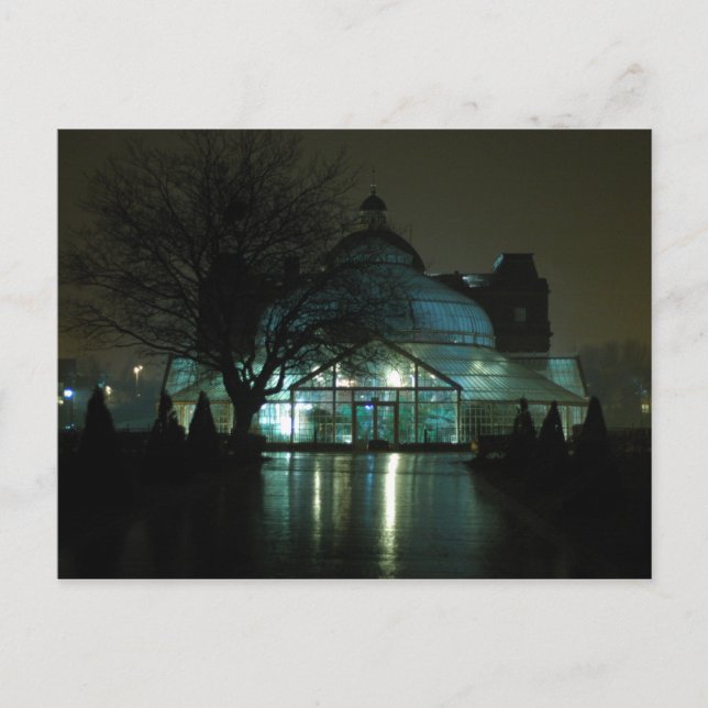 Postal Palacio del Pueblo de noche (Anverso)