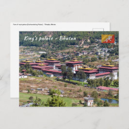 Postal Palacio del Rey en Thimphu - Bután