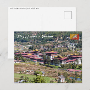 Postal Palacio del Rey en Thimphu - Bután