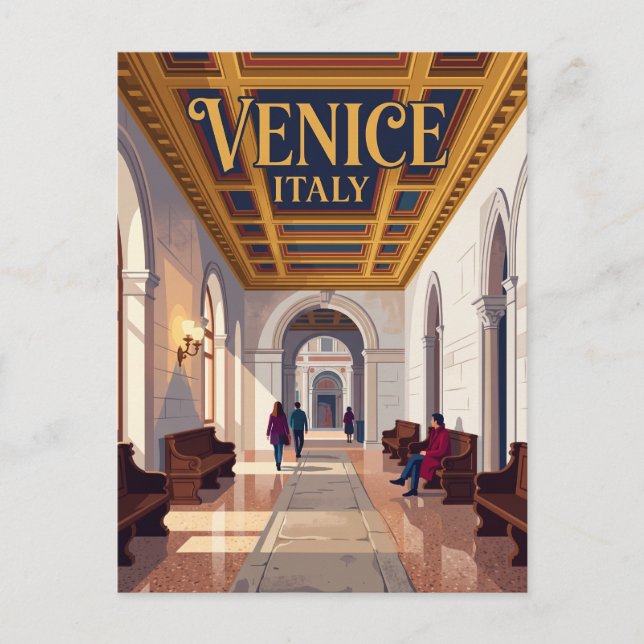 Postal Palacio Ducal Italia (Anverso)