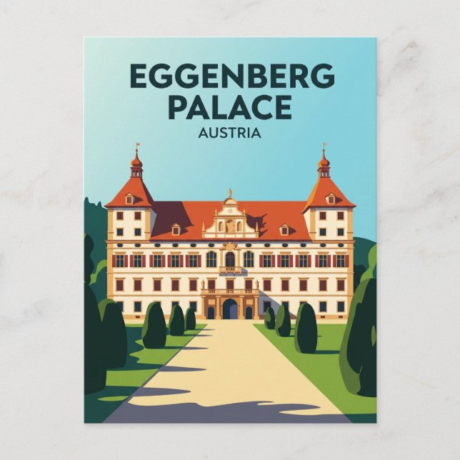 Postal Palacio Eggenberg Austria (Anverso)