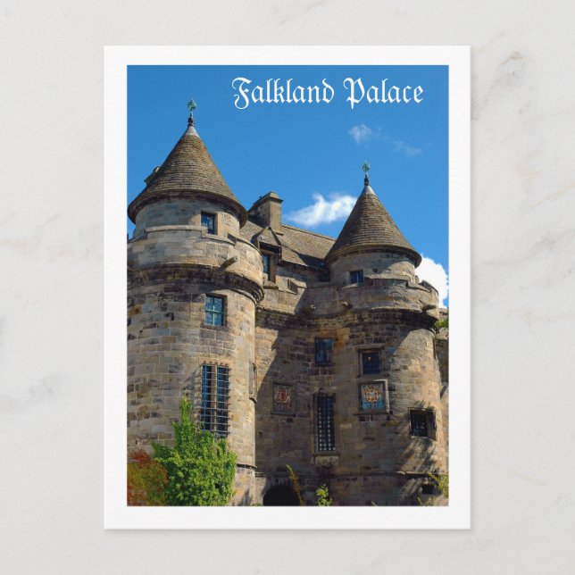 Postal Palacio Falkland en Fife, Escocia (Anverso)