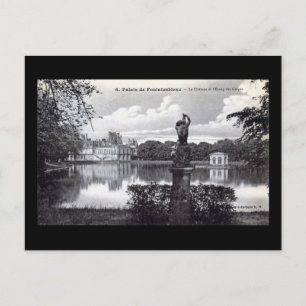 Postal Palacio Fontainebleau, Francia 1910 Vintage