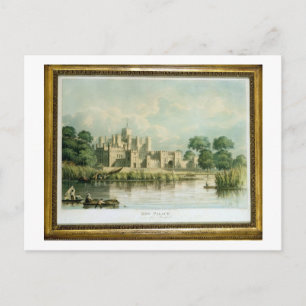 Postal Palacio Kew visto desde Brentford, grabado por Tho