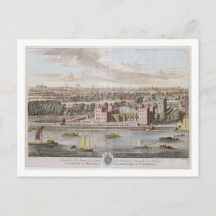Postal Palacio Lambeth, sede del Arzobispo de Canterbu