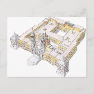 Postal Palacio Nacional de Mafra. Lisboa Portugal