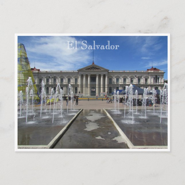 Postal palacio nacional de san salvador (Anverso)