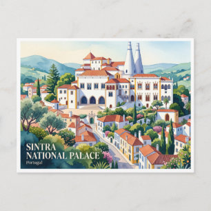 Postal Palacio Nacional de Sintra Portugal