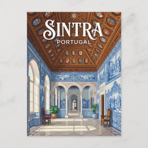 Postal Palacio Nacional de Sintra Portugal