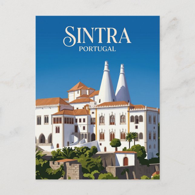 Postal Palacio Nacional de Sintra Portugal (Anverso)