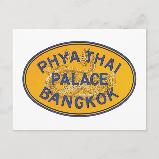 Postal Palacio Phya Thai Bangkok (Anverso)