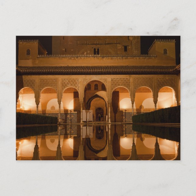 Postal Palacio Postcard Nasride, Andalucía España (Anverso)