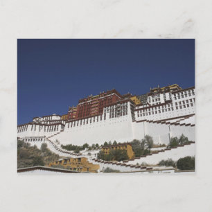 Postal Palacio Potala en Lhasa, Tíbet.