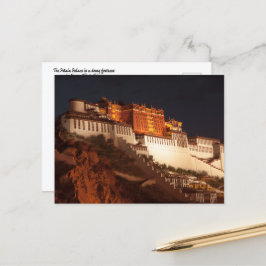Postal Palacio Potala en Lhasa, Tíbet