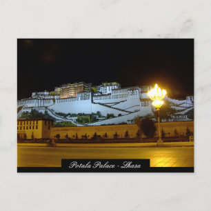 Postal Palacio Potala, Lhasa, Castillo Budista, Tíbet