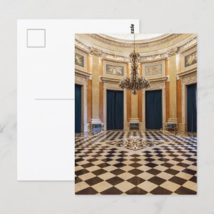Postal Palacio Real Ajuda. Sala dos Archeiros Hall Lisboa