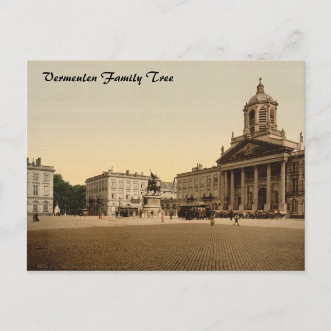 Postal Palacio Real, Bruselas, Bélgica (Anverso)