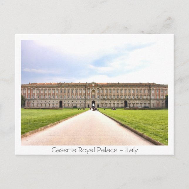 Postal Palacio Real de Caserta (Anverso)