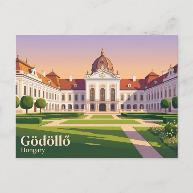 Postal Palacio Real de Gödöllő Hungría (Anverso)