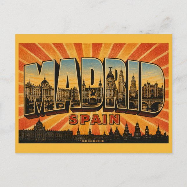 Postal Palacio Real de Madrid España (Anverso)